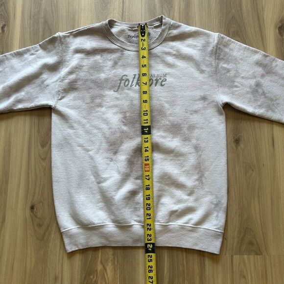 Taylor Swift Folklore Album Tye-Dye Crewneck Sweatshirt Official Merch Size S - Picture 6 of 9